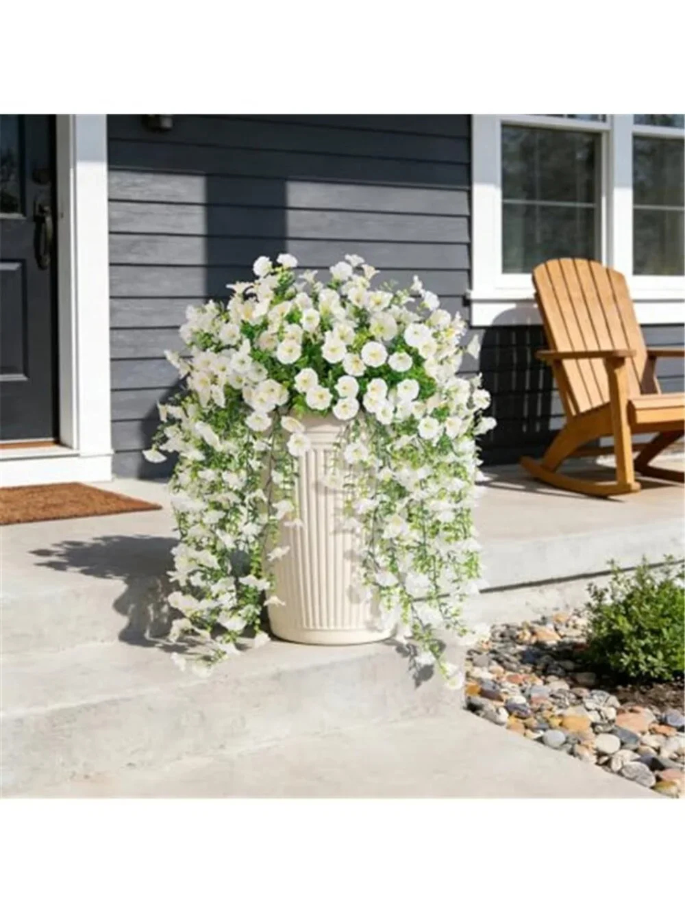 Artificial Eucalyptus Flowers UV Resistant Faux Outdoor Indoor Floral Decor 2 Pk